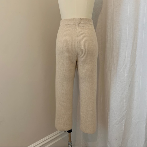 Nanushka Wool Cashmere Blend Knit Lounge Pants with Knot Tie Detail - Picture 7 of 8